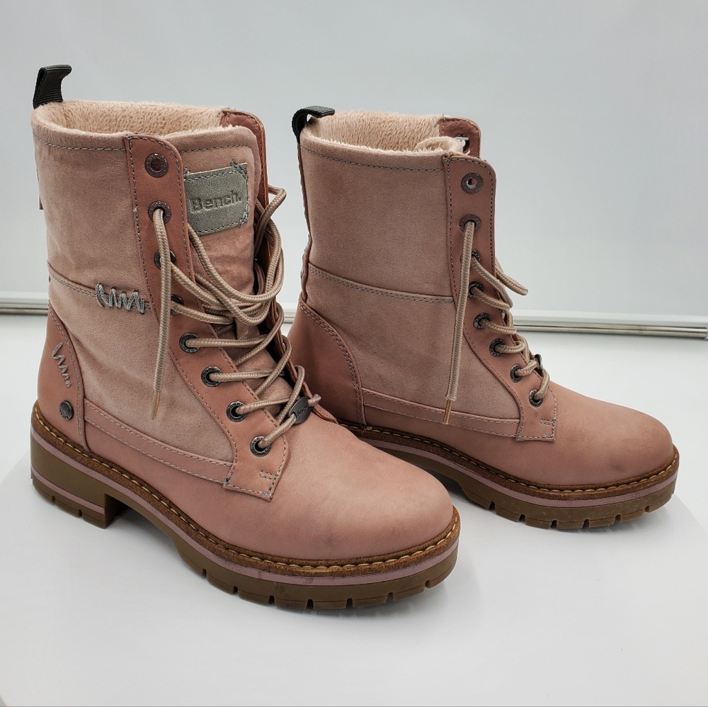 Bench Boots Women Rose Gold